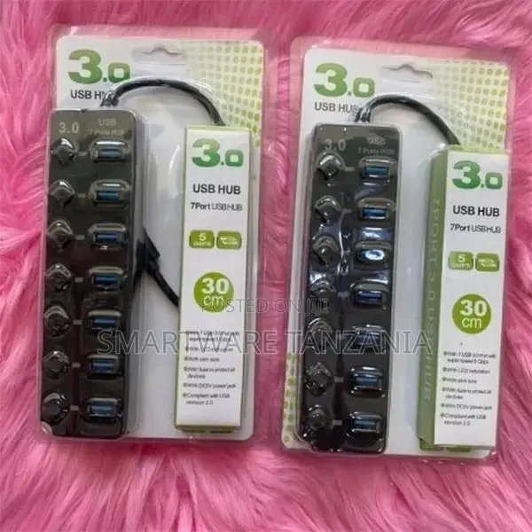 10-Port USB Hub, USB 3.0 Hub USB Splitter Switches for Laptop