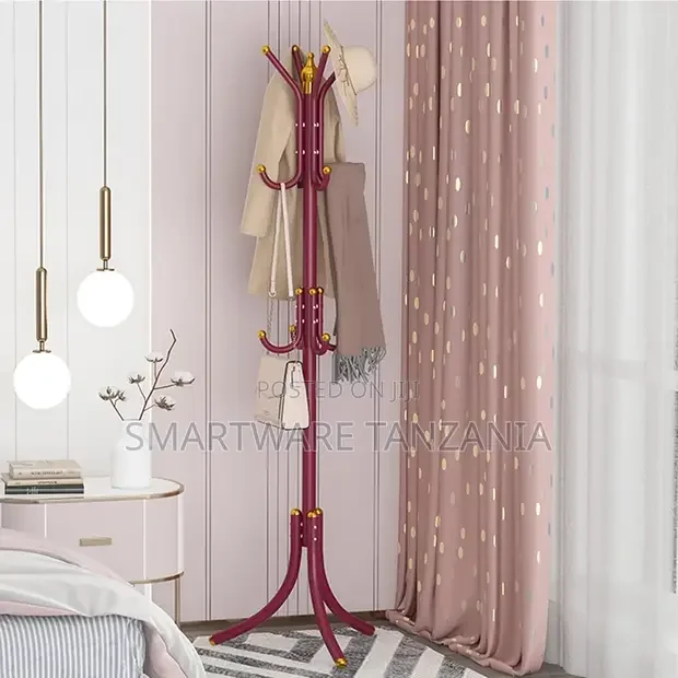 12 Hooks, Entryway, Hallway Coat Tree Corner Floor Hanger