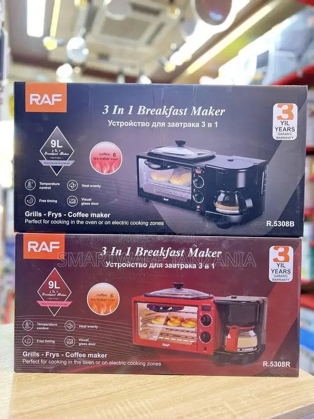 3-in-1 Breakfast Machine Electric Oven Egg Tart Roaster
