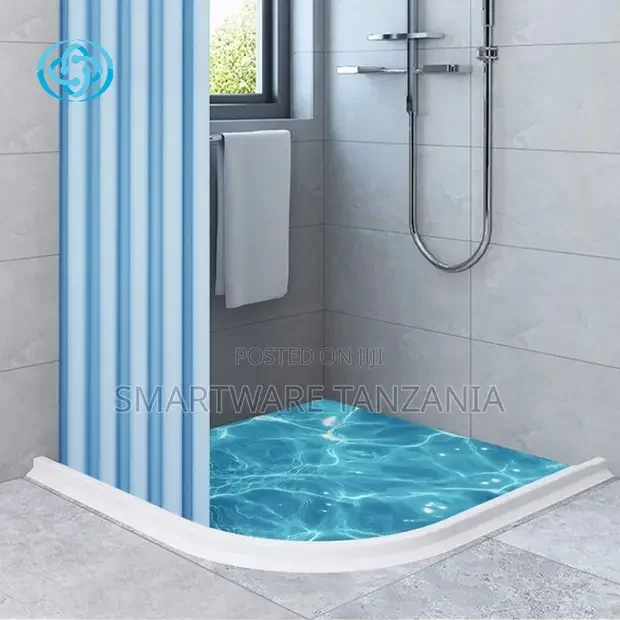 3m Shower Water Dam Containment Strip White Curved Corner