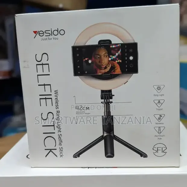 8 Selfie Ring Light With Phone Stand, Desktop Tripod