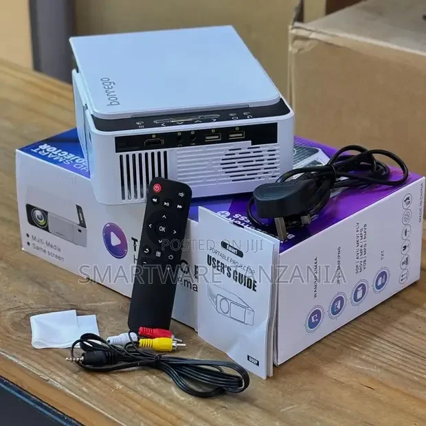 Borrego T5 Ultra Portable Wifi Led Projector 2200 Lumens Hours