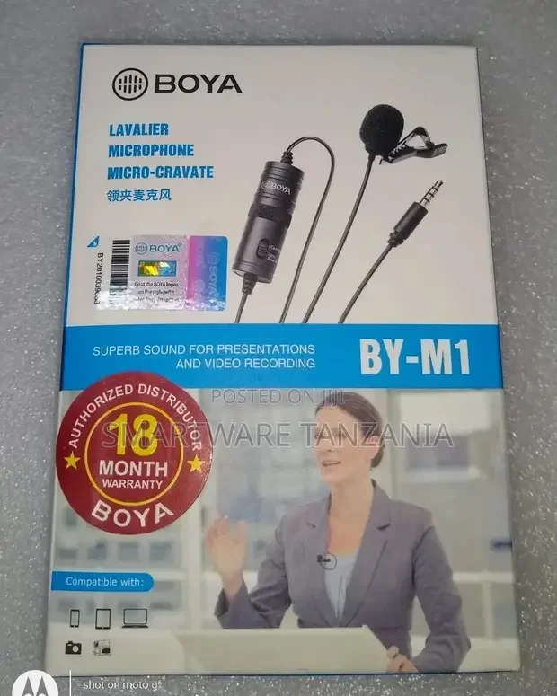BOYA BY-M1S Professional Lavalier Lapel Microphone Condenser