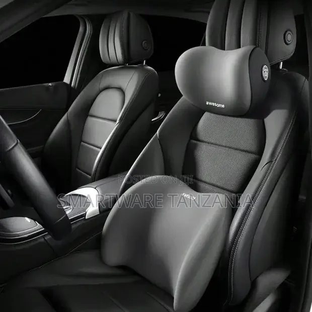 Car Backrest Cushion Lumbar Support, Car Seat Back Headrest