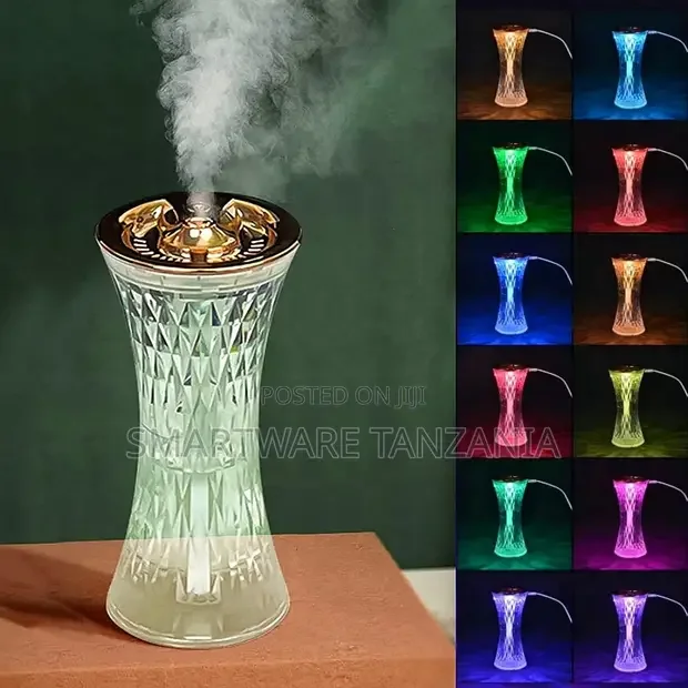 Crystal Table Lamp With Humidifier for Bedroom Oil Diffuser