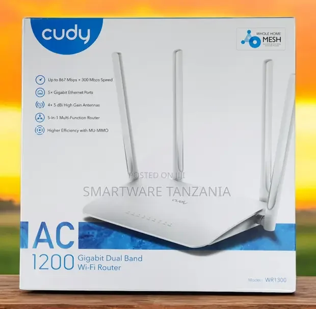 Cudy Wr1300 Ac1200 Gigabit Dual-Band Mesh Wi-Fi Router