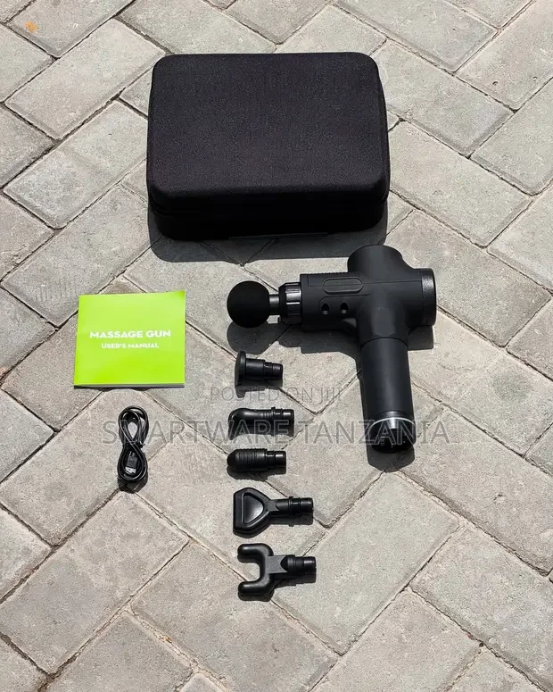Deep Tissue Massage Gun With 6 Heads and Carrying Case Kit
