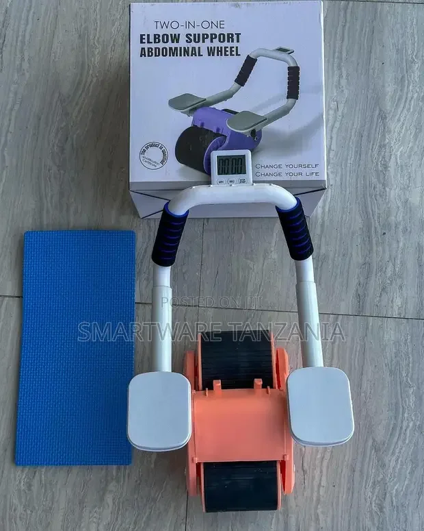 Double Round AB Roller Wheel Exercise Equipment In Home, Gym