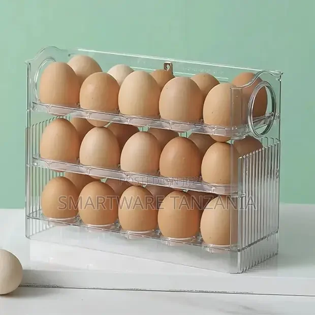 Egg Container For Fridge, Egg Storage Fridge 30 Eggs3 Layer