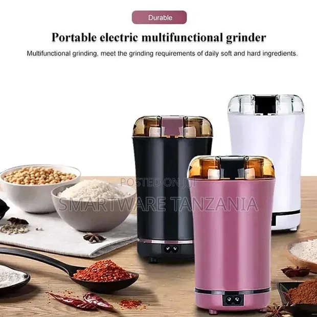 Electric Coffee Grinder, Portable Coffee Bean Grinder, 150W