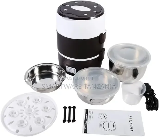 Electric Heated Lunch Box 220 V Stainless Steel Lunch Box