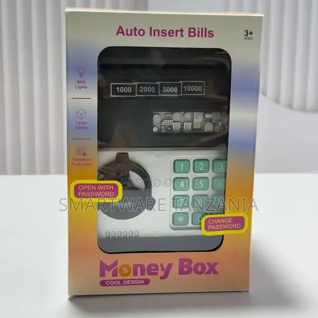 Electronic Piggy Bank For Kids, Password Safe Money Box