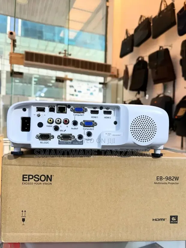 Epson Eb-982w Wxga Display 4, 200 Lumens Projector - White