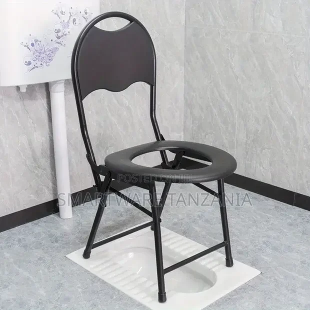 Folding Portable Toilet Chair Commode Camping Travel Park