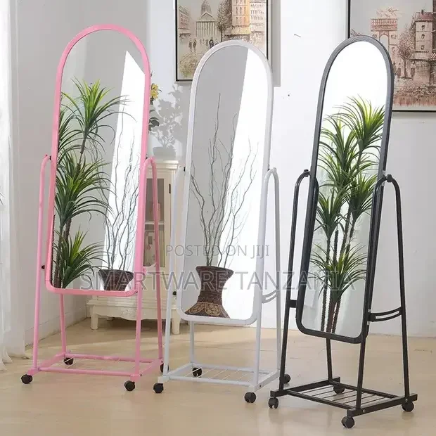 Full Length Standing Mirror, Shelf Bathroom Bedroom Wardrobe