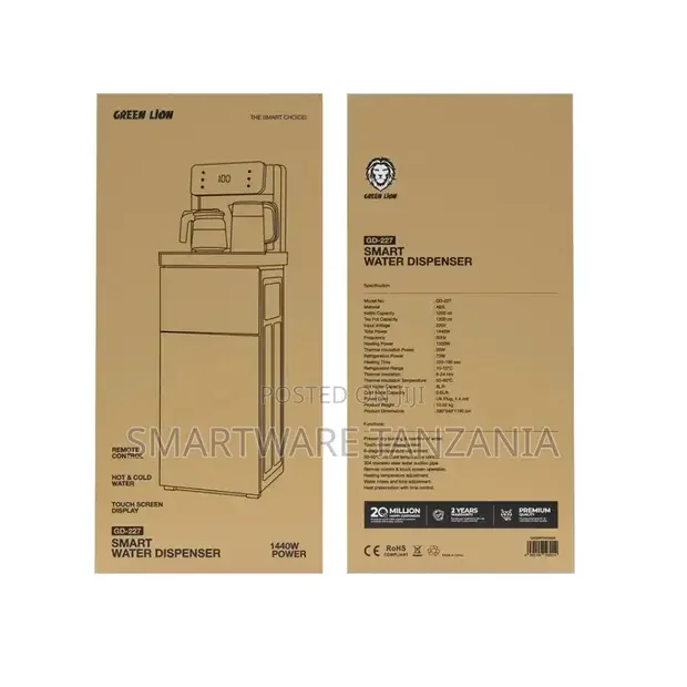Green Lion Gd-227 Smart Water Dispenser - Black