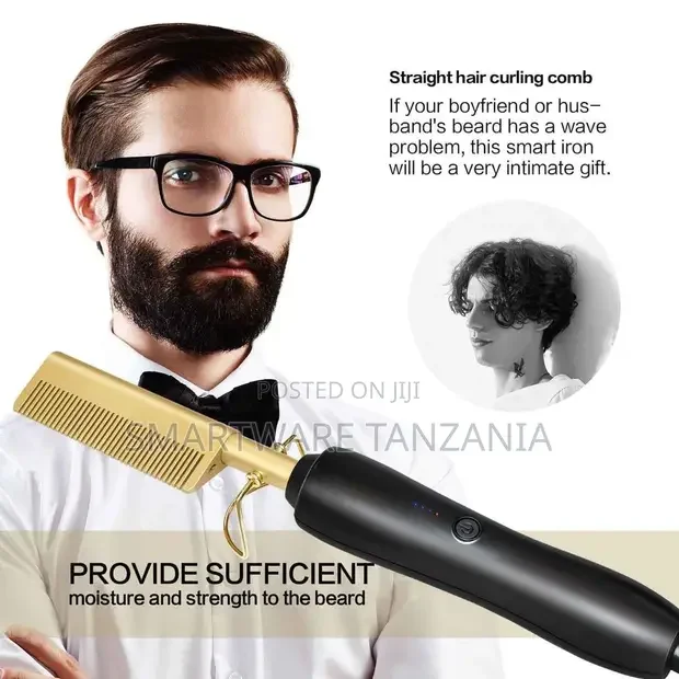 Hair Straightener Brush 2in1 Electric Comb Hair Straightener