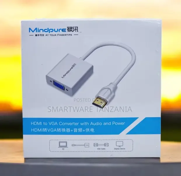 Hdmi To Vga Adapter With Audio And Mirco Usb Converter