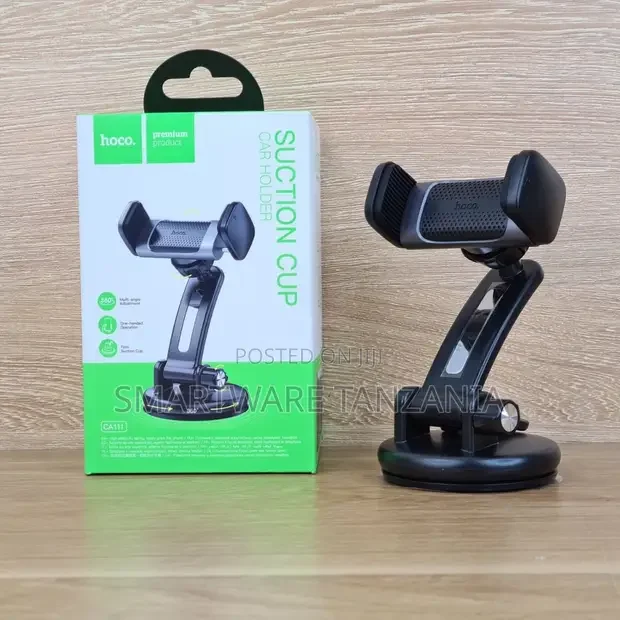Hoco Ca111 Suction Cup Car Phone Mount One-Hand Operation 360 Rotate