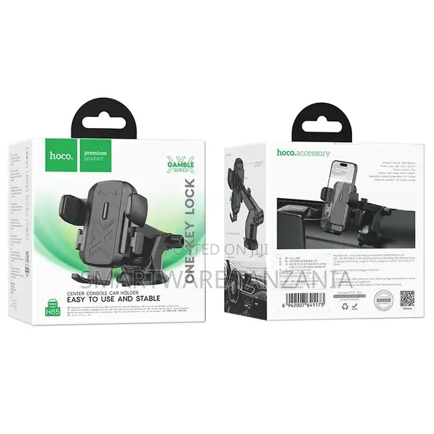 Hoco H66 Gamble Console Car Holder Easy Use Stable Phone Mount