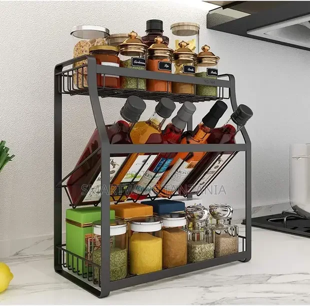 Kitchen Cabinet Spice Rack, Organizer Spice Jars Bottle Shelf