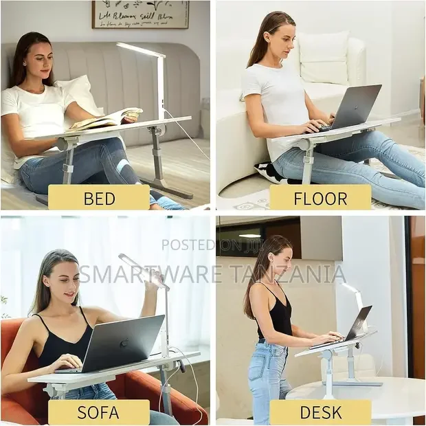 Laptop Desk Rotating Table Top Laptop Bed Table For Reading