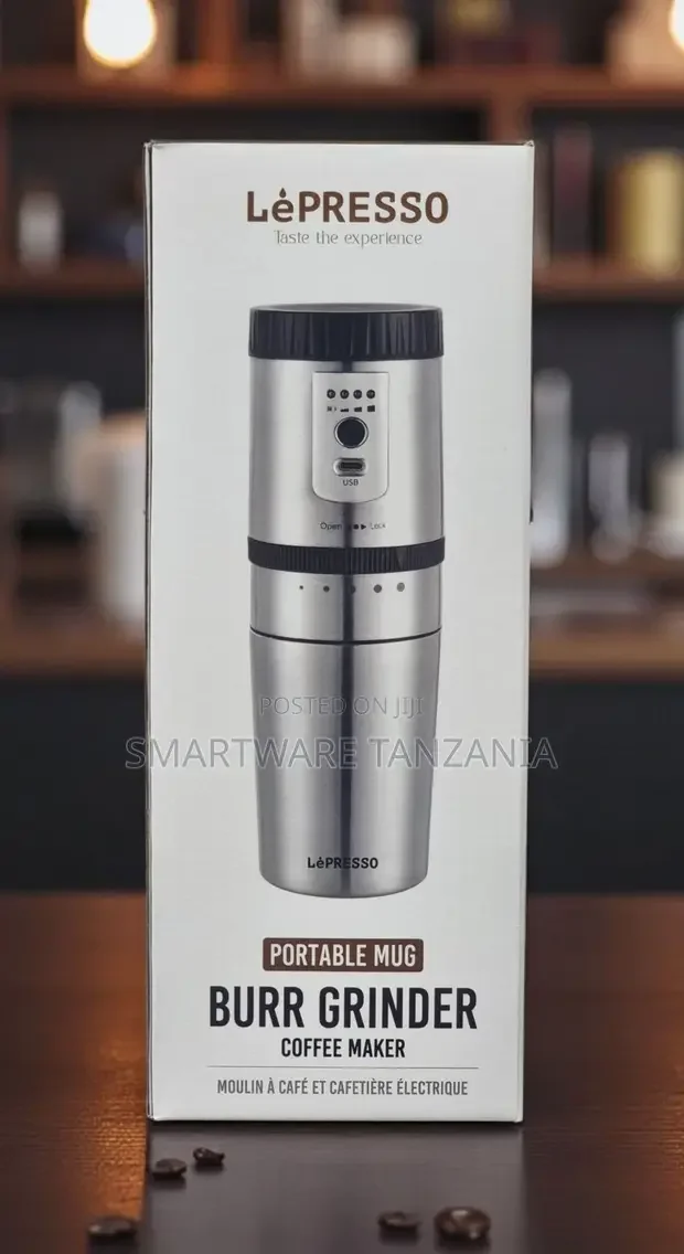 Lepresso Portable Mug Burr Grinder Coffee Maker Usb Charged