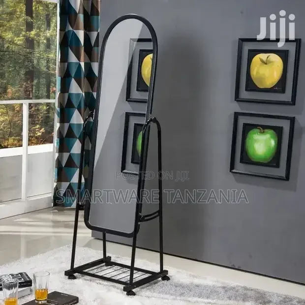 Long Full Body Dressing Mirror Easy to Move and Adjust Floor