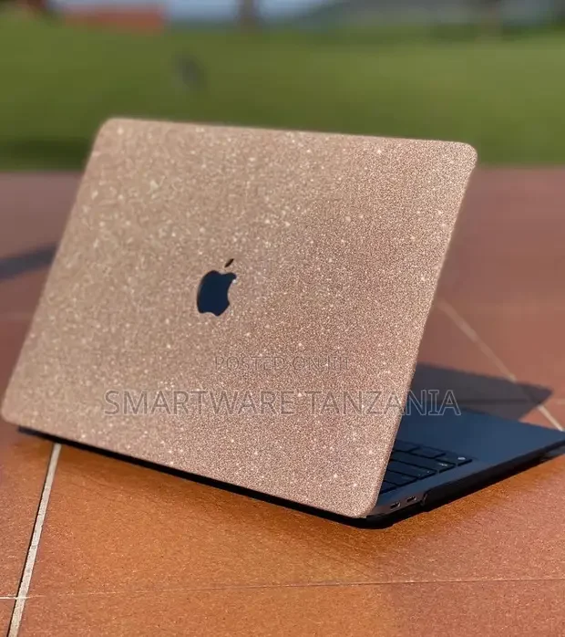 Macbook Hard Case Rose Gold Glitter Open Lid Style Shot