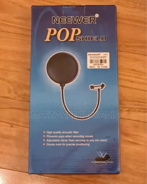 Microphone Pop Filter Dual Layered Pop Wind Screen For Vocal