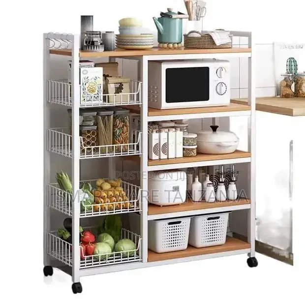 Microwave Oven Rack Kitchen Baker Rack Utility Storage Shelf