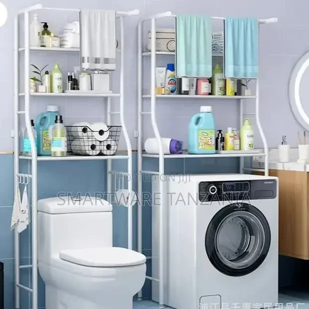 Over Toilet Storage Unit Freestanding Bathroom Shelf Floor