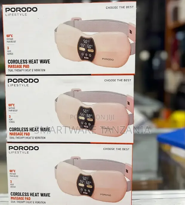 Porodo Cordless Heat Wave Massage Pad 60c Dual Therapy