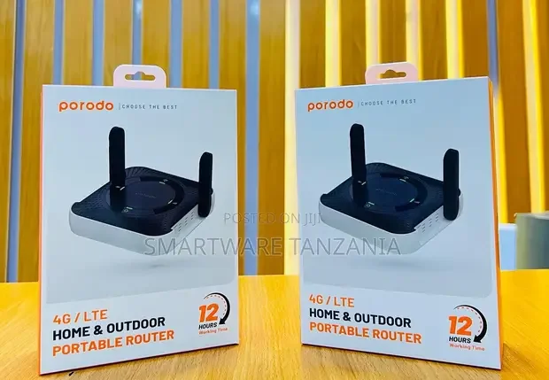 Porodo Home Outdoor Portable Router 4g Lte, 40m Signal