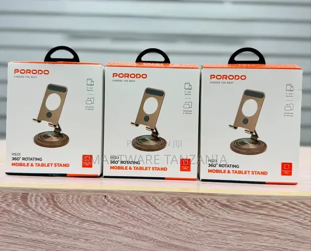 Porodo Hs23 360° Rotating Stand - Mobile Tablet Holder Desktop