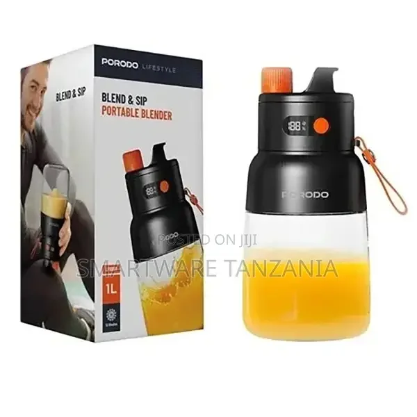 Porodo Lifestyle Blend Sip Portable Blender - BlackOrange