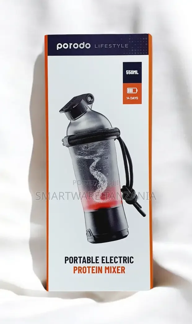 Porodo Lifestyle Protein Shaker 550ml, 2000mah Battery