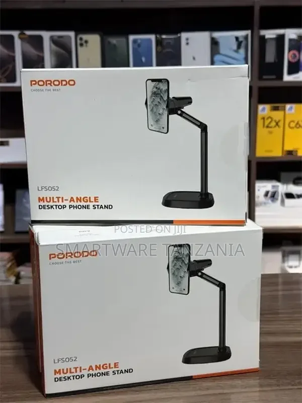 Porodo Multi-angle Phone Stand With Flexible Viewing Angle