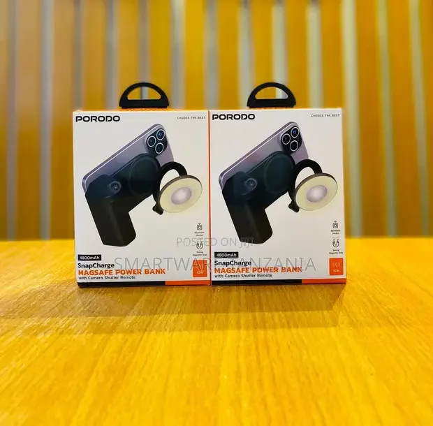 Porodo Snapcharge Magsafe Power Bank 4800mah Camera Shutter Remote