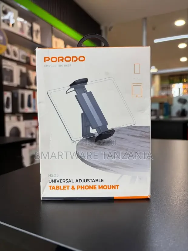 Porodo Universal Adjustable Tablet Phone Mount Hs03 Flexible