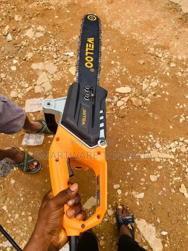 Portable Electric Chainsaw, Lithium Battery Single Hand Saw