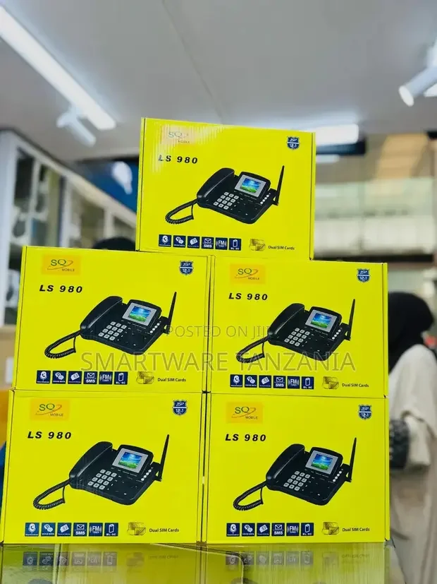 Portable GSM Landline Ls980 - Dual Sim, Sms, Loudspeaker