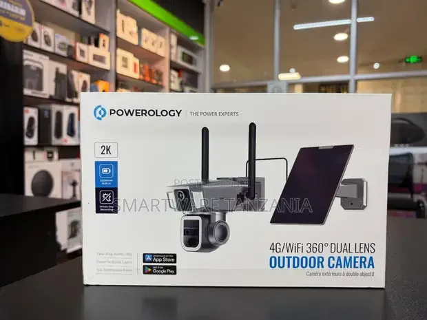 Powerology 4g Wifi 360 Dual Lens Outdoor Camera 12000mah