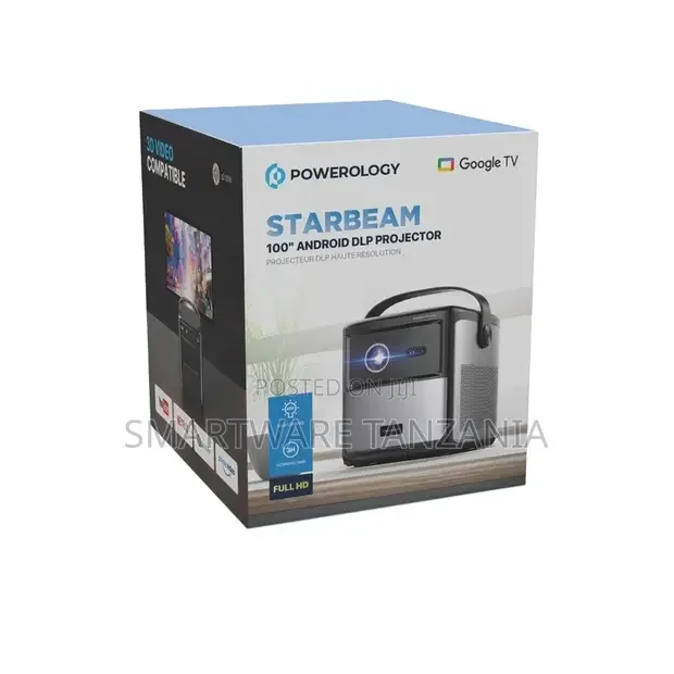 Powerology Starbeam 100 Google DLP Projector - Black