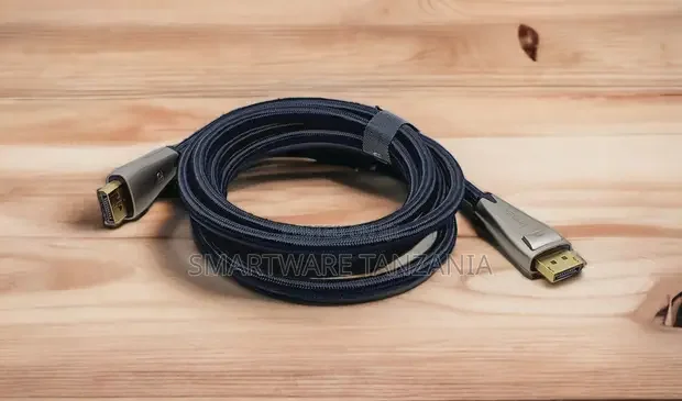 Premium Braided Displayport Cable Gold-Plated Connectors