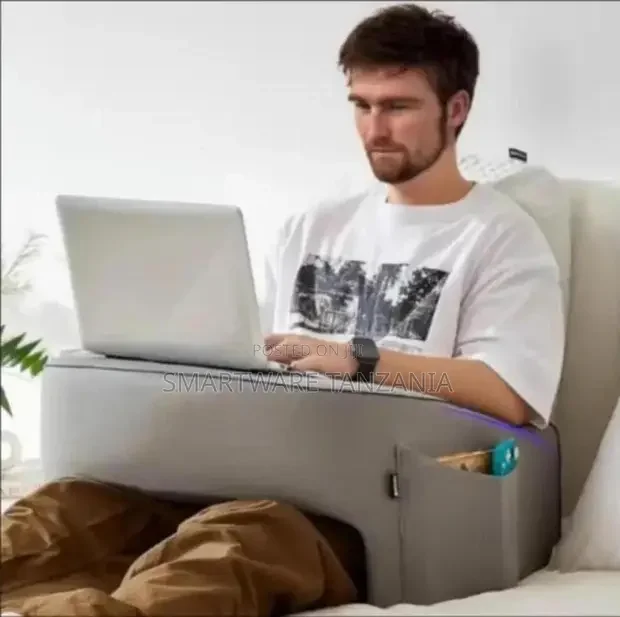 Premium Laptop Lap Desk With Led Light And Storage Compartments
