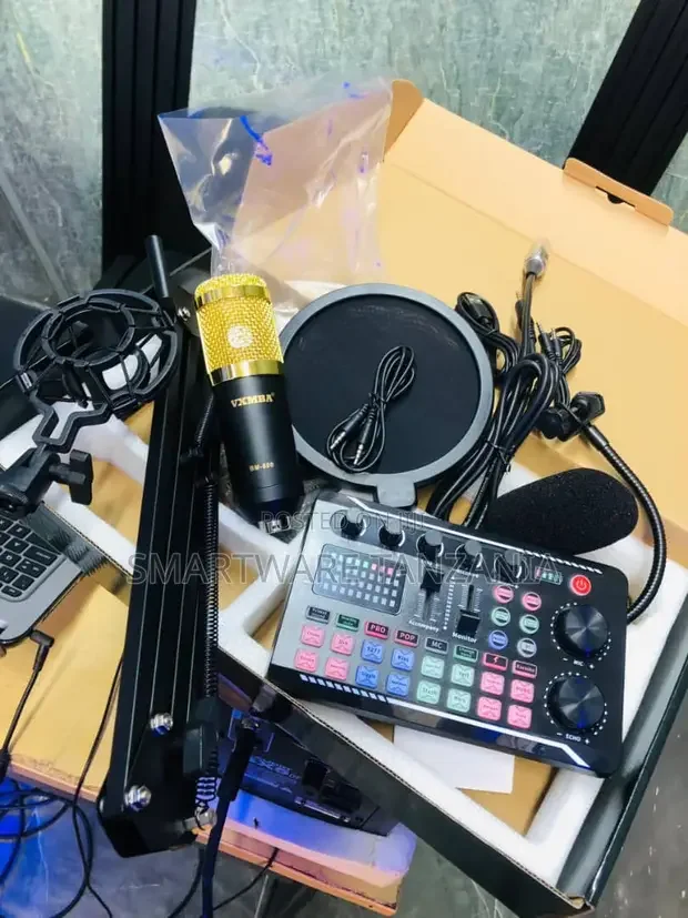 Professional Broadcasting Studio Mic Kit V2 mba Sound Mixer Set