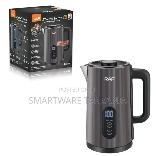 Raf Digital Kettle 1500w R.7959 3l Temperature Control Led Display