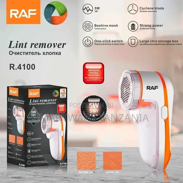 Raf R.4100 Lint Remover 5w Fabric Shaver Cyclone Rechargeable