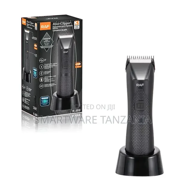 Raf R.489 Professional Hair Trimmer 650mah Battery Carbon Steel